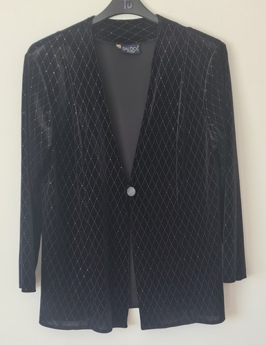 Saloos black velvet evening - black,