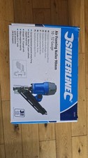 Silverline 90mm Air Framing Nailer, 10-12 Gauge, Blue/Black 282400