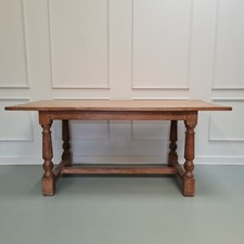 Pale Oak Antique Refectory Table C1880 FREE DELIVERY ENGLAND/WALES