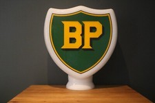 BP Petrol Pump Globe Glass Oil Gas Automobilia Memorabilia 