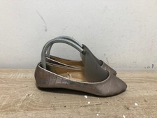 PEP & CO LADIES BRONZE LEATHER SLIP ON FLAT CASUAL SHOES UK SIZE 3 EUR 36 AK4
