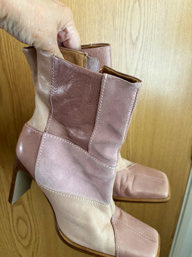 Y2k faith leather patchwork - faith,