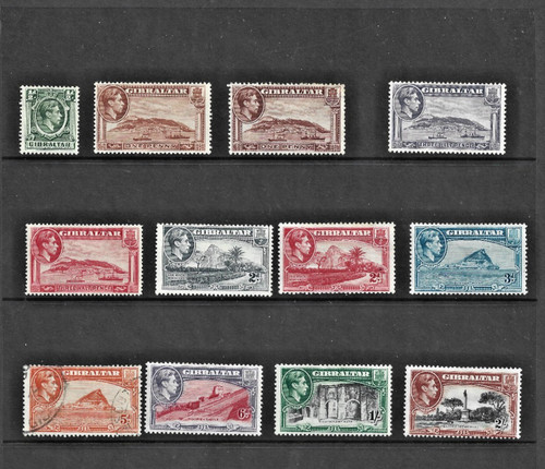 Gibraltar stamps george 6th - george,