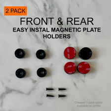 Magnetic numberplate holders |