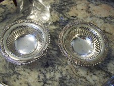 Pretty antique silver footed - pretty,