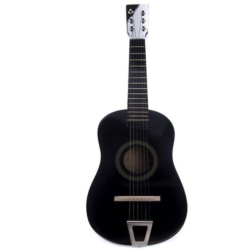 Mini acoustic guitar black - acoustic,