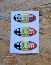 3× Delkim Sticker Set Decal NEW "BELGIUM/BELGIUM FLAG" TXI Plus/Tx-i Plus