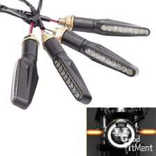 LED Motorcycle Turn Signal Indicators Light Amber Motorbike Quad ATV Scooter
