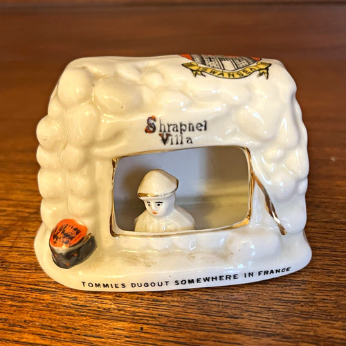 Wwi ceramic shrapnel villa - ceramic, villa"