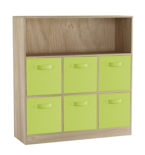 Wide cube bookcase wooden - wide, 7