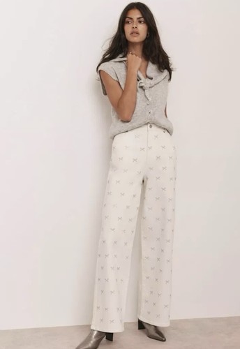 Mint velvet diamante bow wide - velvet,