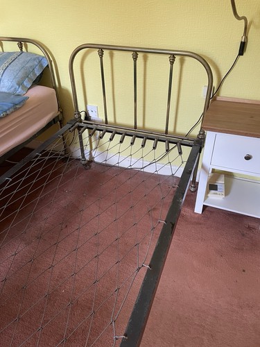 Two vintage brass - two, beds