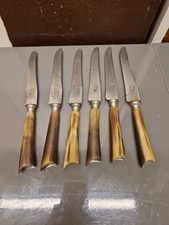 Antique horn handled table