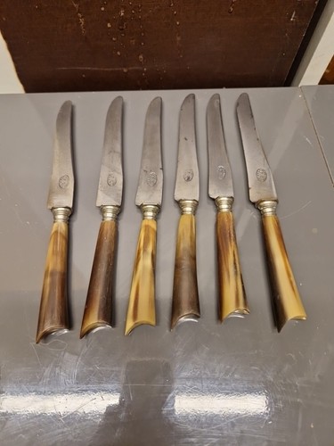Antique horn handled - , table