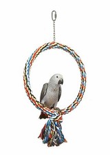Coloured rope ring swing - coloured,