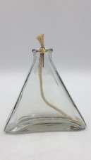 Triangular Clear Glass Parafin