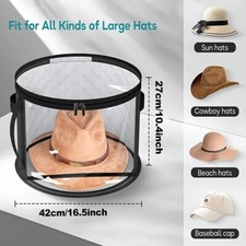 Large Round Hat Storage Box