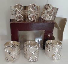 6 Vintage Silverplate  napkin