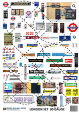 oo gauge London signs and