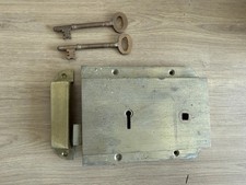 Vintage brass rim lock