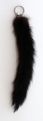 Mink fur pendant key - fur,