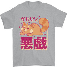 Kawaii Red Panda Japanese Cute Mens T-Shirt 100% Cotton