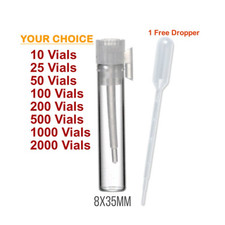 1 ML Empty Glass Vials Bottles