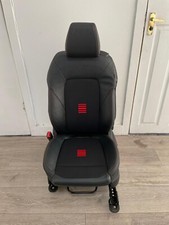FORD FIESTA MK8 ST-LINE NSF PASSENGER SEAT LEATHER RED STYLING 3DR 2017-2022