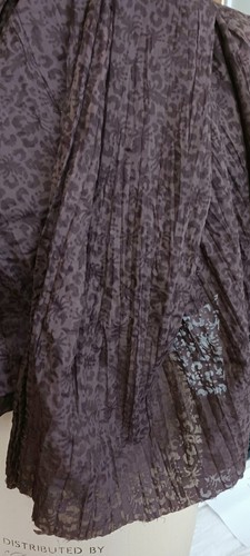Crinkle burn out - fabric, in