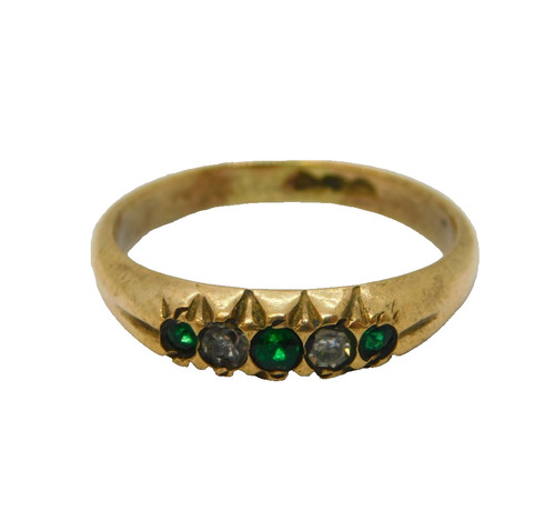 Victorian rolled gold green - victorian, gold,