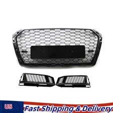 Gloss Black Front Grill Fog