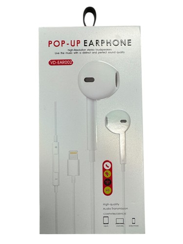 New pop earphones white - earphones,