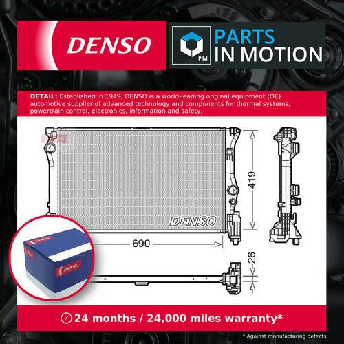 Radiator fits mercedes vito - fits,
