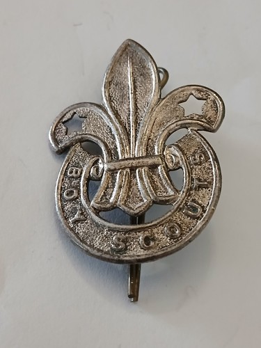 Vintage boy scouts - boy, metal