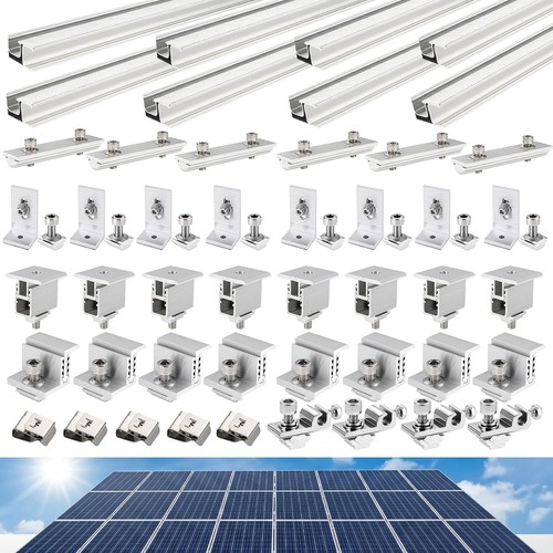 Solar panel mounting rail kit - panel,