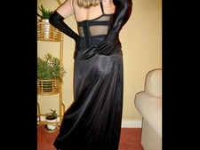 Black Silky with Lace Trimmed