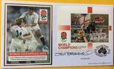 JIM ROSENTHAL, TV, Sports Signed 19.12.2003 England Rugby World Champions FDC