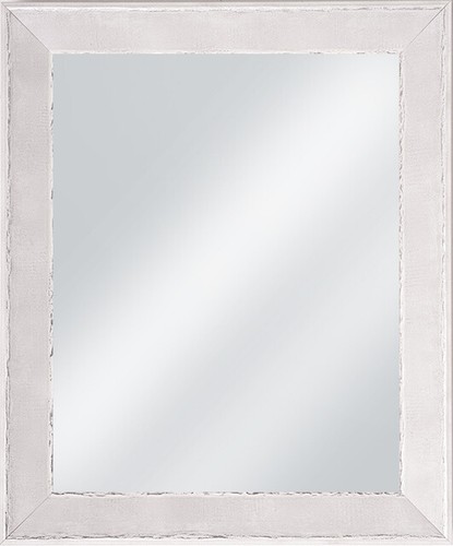Distressed framed mirror - distressed,