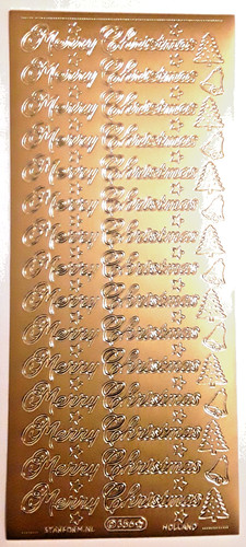 Peel off stickers merry - peel,