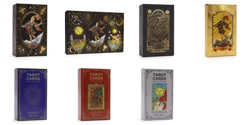 Golden arcana tarot cards - tarot, gold