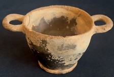 Ancient Greek Ceramic Skyphos 