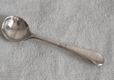 Solid Hallmarked Silver Salt Spoon- Sheffield 1944
