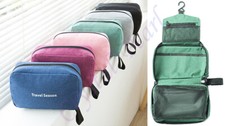 Ladies Mens Wash Bag Travel Toilet Bag Hanging Toiletries Makeup Cosmetic Bags 