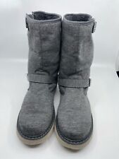 Golddigga grey Fur Mid Calf