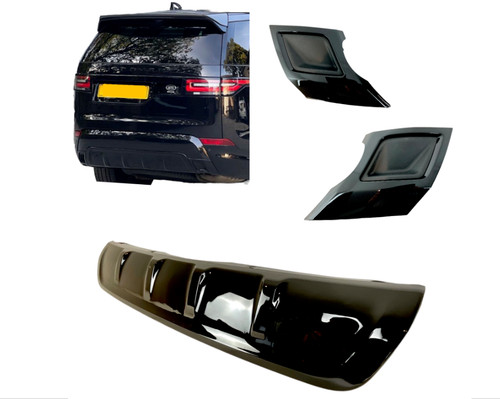 Rear bumper exhaust trims - rear,