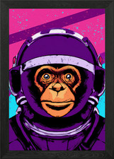 space monkey Framed Wall Art