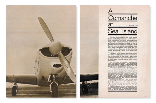 Piper comanche aircraft report - piper,