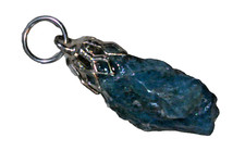 Raw Blue Tourmaline Pendant