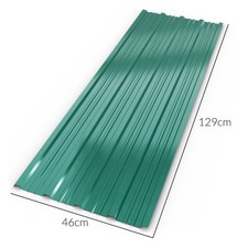 B-Stock 12x Deuba Corrugated Roof Sheets  Roofing Wall Cladding Green