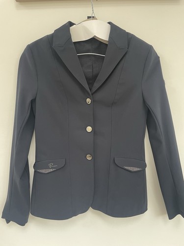Junior navy pikeur show jacket - show,